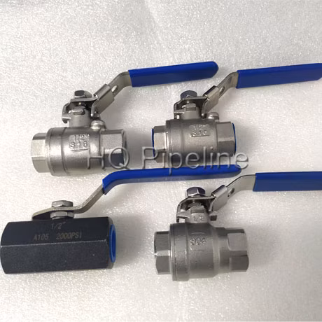 Válvula de esfera de água rosqueada Bsp de aço carbono em aço inoxidável com melhores preços
